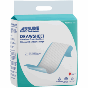 Assure - Absorbent Underpads Draw sheet (70cm x 180cm, 100g, 5 pcs/pkt)